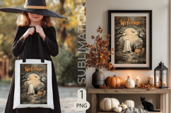 Halloween Garden flags|Halloween Sublimation pumpkin ghost Product Image 2