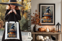 Halloween Garden flags|Halloween Sublimation pumpkin Raven Product Image 2