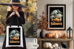 Halloween Garden flags|Garden Flag Sublimation pumpkin ghost Product Image 2