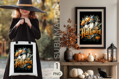 Halloween Garden flags|Garden Flag Sublimation pumpkin ghost Product Image 2