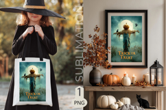 Trick or Treat halloween Garden flags| Sublimation scarecrow Product Image 2