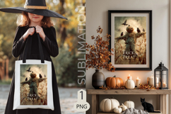 Trick or Treat Garden flags| Sublimation scarecrow crows Product Image 2