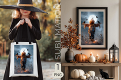 Halloween Garden flags| Sublimation scarecrow crows Product Image 2