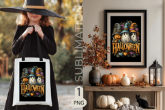 Halloween Garden flags|Garden Flag Sublimation pumpkin ghost Product Image 2