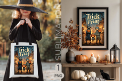 Trick or Treat Garden flags| Sublimation children scarecrow Product Image 2
