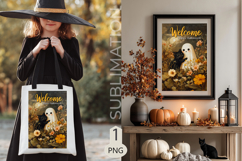 Halloween Garden flags|Halloween Sublimation pumpkin ghost Product Image 2