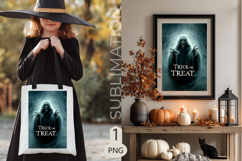 Trick or Treat halloween Garden flags| Sublimation skeleton Product Image 2