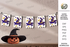 Halloween Flags Bundle LaserCut. Halloween Decor SVG Product Image 2