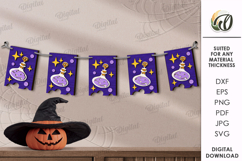 Halloween Flags Bundle LaserCut. Halloween Decor SVG Product Image 4