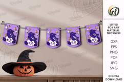 Halloween Flags Bundle LaserCut. Halloween Decor SVG Product Image 6