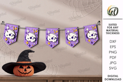 Halloween Flags Bundle LaserCut. Halloween Decor SVG Product Image 7