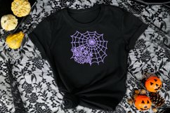 Halloween Flowers SVG, Flower Web SVG, Halloween Floral Web Product Image 1