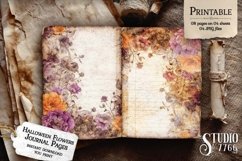 Halloween Flowers Junk Journal Pages Product Image 3