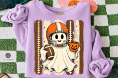 Halloween Football Ghost PNG,Retro Game Day Design Product Image 1
