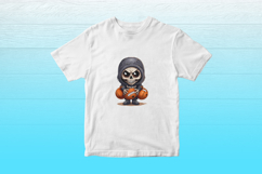 Halloween Football Clipart Bundles: 10 Transparent Skeletons Product Image 6