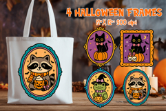 Coquette Halloween Vintage Frame Clipart Bundle | Spooky Product Image 4
