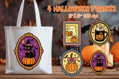 Coquette Halloween Vintage Frame Clipart Bundle | Spooky Product Image 6