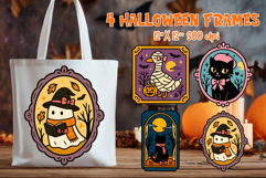 Coquette Halloween Vintage Frame Clipart Bundle | Spooky Product Image 9