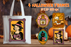Coquette Halloween Vintage Frame Clipart Bundle | Spooky Product Image 2