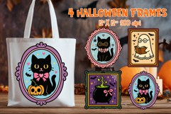 Coquette Halloween Vintage Frame Clipart Bundle | Spooky Product Image 11