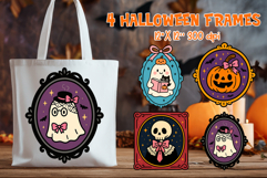 Coquette Halloween Vintage Frame Clipart Bundle | Spooky Product Image 12