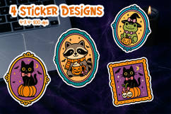Halloween Vintage Frame Sticker Bundle | 48 Coquette Clipart Product Image 4