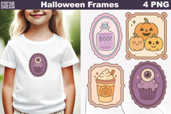 Halloween Frames Clipart | Hand Drawn Halloween Product Image 1