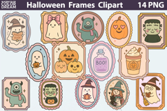 Halloween Frames Clipart Bundle | Hand Drawn Halloween Product Image 3