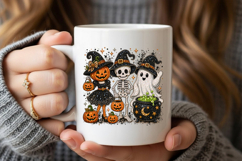 Halloween Friends Rhinestone PNG Design Product Image 5