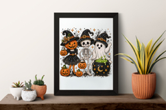 Halloween Friends Rhinestone PNG Design Product Image 7