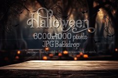 Halloween Product Background Mockup, Halloween Display Table Product Image 1