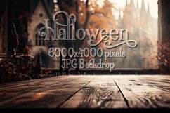 Halloween Product Background Mockup, Halloween Display Table Product Image 1