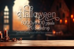 Halloween Product Background Mockup, Halloween Display Table Product Image 1