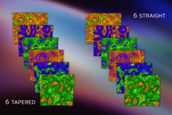 Halloween Doodle Skinny Tumbler Sublimation Wraps - Set of 6 Product Image 2