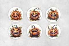 Halloween Funny Pumpkin Round Coaster Bundle Product Image 2