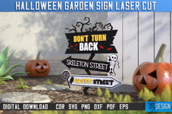 Halloween Garden Signs Laser Cut Bundle, Directional Signs Product Image 12