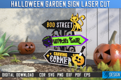 Halloween Garden Signs Laser Cut Bundle, Directional Signs Product Image 5