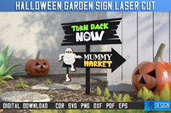 Halloween Garden Signs Laser Cut Bundle, Directional Signs Product Image 8