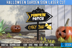 Halloween Garden Signs Laser Cut Bundle, Directional Signs Product Image 11