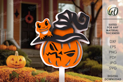 Halloween garden stakes Bundle lasercut. Halloween Decor SVG Product Image 8