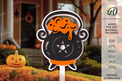 Halloween garden stakes Bundle lasercut. Halloween Decor SVG Product Image 9