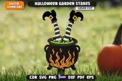 Halloween Garden Stakes Laser Cut Bundle, Wooden Garden Sign Product Image 8