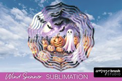 Cute Ghost Wind Spinner - Halloween Wind Spinner Sublimation Product Image 1