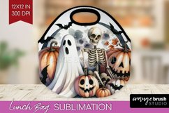 Ghost Lunch Bag - Halloween Ghost Lunch Bug PNG Sublimation Product Image 1