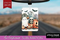 Ghost Air Freshener PNG - Halloween Ghost PNG Sublimation Product Image 1