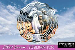 Cute Ghost Wind Spinner - Halloween Wind Spinner Sublimation Product Image 1