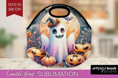 Ghost Lunch Bag - Halloween Ghost Lunch Bug PNG Sublimation Product Image 1