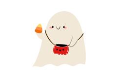 Cute Halloween Ghost Clipart Set Product Image 4