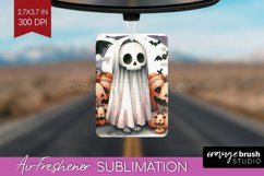 Ghost Air Freshener PNG - Halloween Ghost PNG Sublimation Product Image 1