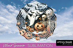 Cute Ghost Wind Spinner - Halloween Wind Spinner Sublimation Product Image 1